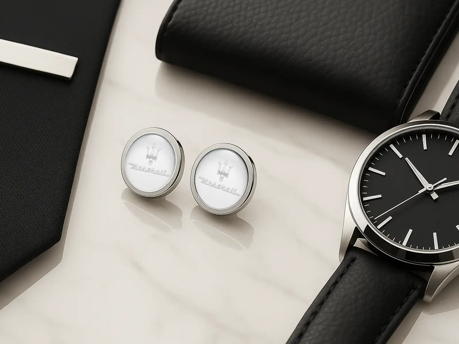 Maserati Gemelos Para Boda Set Regalo Minimal Elegante